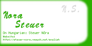 nora steuer business card